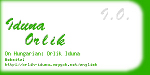 iduna orlik business card